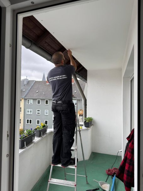 Professionelle Montage Katzennetz